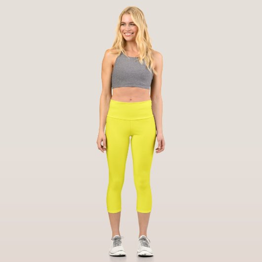 gelb capri leggings (Vorderseite)