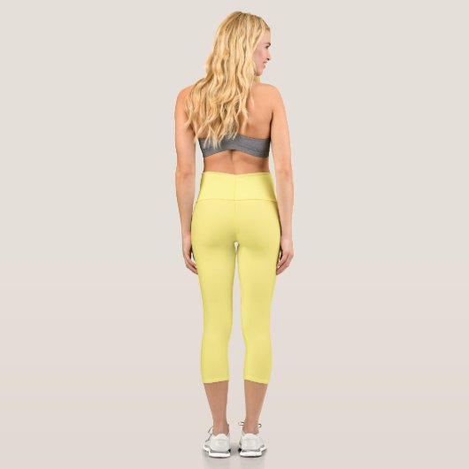 Gelb Capri Leggings (Rückseite)