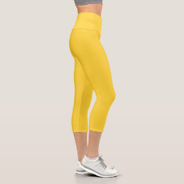 gelb capri leggings