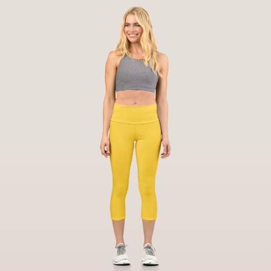 gelb capri leggings (Vorderseite)
