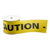 Gelb 'CAUTION Satinband (Spule)