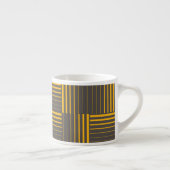 Gelb, cool, einzigartig, trendig, modern espressotasse (Rechts)