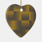 Gelb, cool, einzigartig, trendig, modern keramik ornament (Rechts)