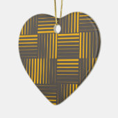 Gelb, cool, einzigartig, trendig, modern keramik ornament (Links)