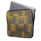 Gelb, cool, einzigartig, trendig, modern laptopschutzhülle (Vorderseite Links)
