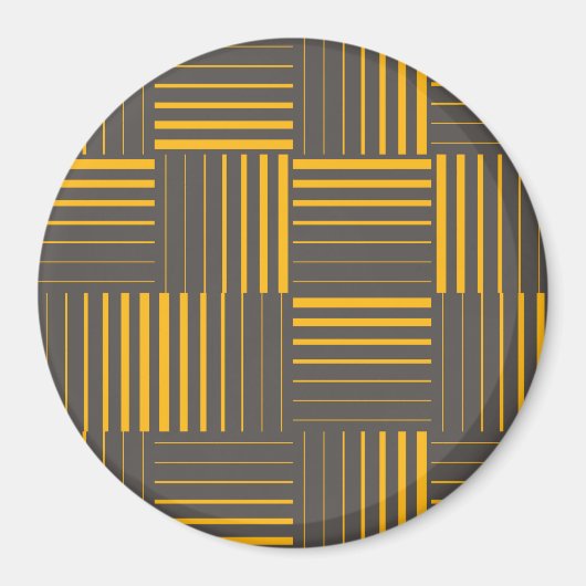 Gelb, cool, einzigartig, trendig, modern magnet (Vorne)