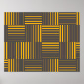 Gelb, cool, einzigartig, trendig, modern poster (Vorne)