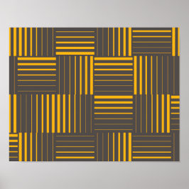 Gelb, cool, einzigartig, trendig, modern poster