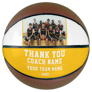 Gelb Danke Trainer Teamname Foto Basketball