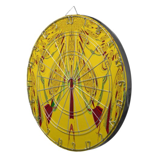 gelb dartscheibe (Vorderseite rechts)