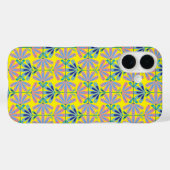 Gelb der Serie Retro Floral Case-Mate iPhone Hülle (Rückseite (Horizontal))