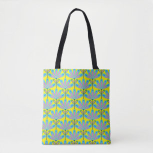 Gelb der Serie Retro Floral Tasche
