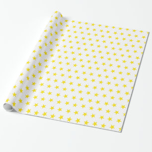 Gelb der Stern-8 Geschenkpapier