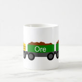 Gelb des Zuges Kaffeetasse (Mittel)