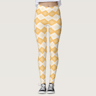 Gelb diamantmuster leggings