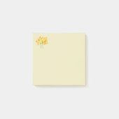 Gelb dotierter Post-it-Hinweis Post-it Klebezettel (Vorderseite)