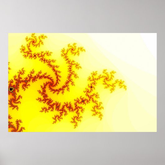 Gelb-Drache-Plakat Poster (Vorne)
