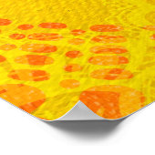 Gelb, du bist meine Sonnenscheinfarbe Poster (Ecke)