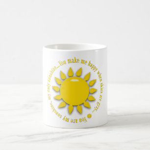 Gelb, du bist meine Sonnenscheinnummer-Tasse Kaffeetasse