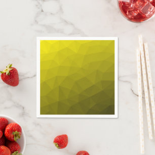 Gelb-dunkler Ombre-Verlaufsverlauf geometrisches M Serviette