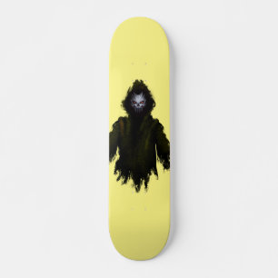 Gelb Dunkles Monster Kreatur Gothic Horror Kantig Skateboard