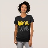 Gelb "eine Liebe" Kettlebell T-Shirt (Vorne ganz)