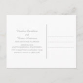 Gelb einfach elegant Save the Date Postkarte (Rückseite)