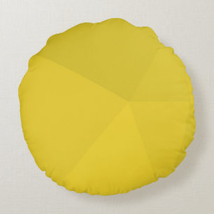 Gelb, einfach, modern, cool, geometrische trendige rundes kissen