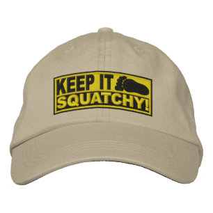 Gelb *EMBROIDERED* Behalt It Squatchy! - Bobo Bestickte Kappe