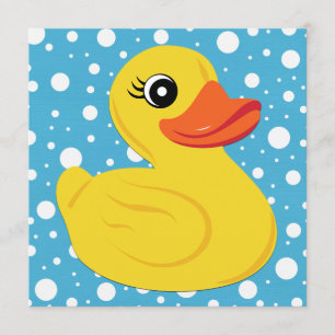 Gelb Entchen Baby Shower Einladung
