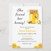 Gelb fand sie ihr Honig-Brautparty Einladung (Vorderseite)