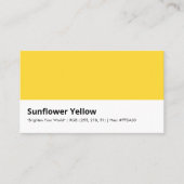 Gelb | Farbe "Brighten Your World" Visitenkarte (Vorderseite)