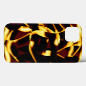 Gelb gebrannte Streifen mit abgeschrägtem Aussehen Case-Mate iPhone Hülle (Rückseite (Horizontal))