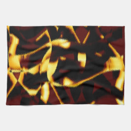 Gelb gebrannte Streifen mit abgeschrägtem Aussehen Geschirrtuch