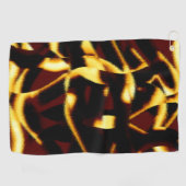 Gelb gebrannte Streifen mit abgeschrägtem Aussehen Golfhandtuch (Horizontal)