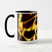 Gelb gebrannte Streifen mit abgeschrägtem Aussehen Tasse (Links)