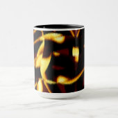 Gelb gebrannte Streifen mit abgeschrägtem Aussehen Tasse (Zentrum)