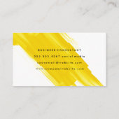 Gelb gebürstet visitenkarte (Rückseite)