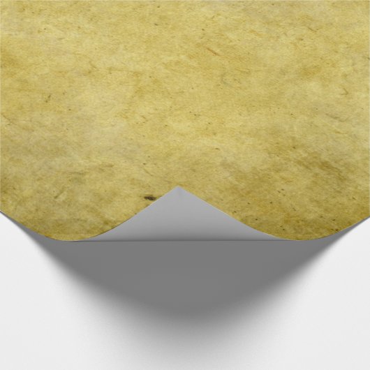 Gelb gefärbte Pergament-Beschaffenheit Geschenkpapier (Ecke)