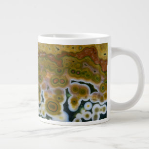Gelb gefärbter Ozean-Jasper Jumbo-Tasse