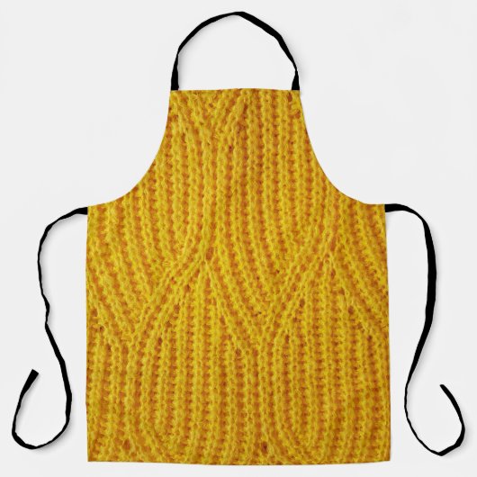 Gelb gegossen: Textile Oberfläche Hintergrund. Schürze (Vorderseite)