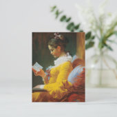 Gelb gekleidet postkarte (Stehend Vorderseite)