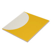 Gelb Gelb Moderne geometrische Halbkreis Tile Fliese (Seite)