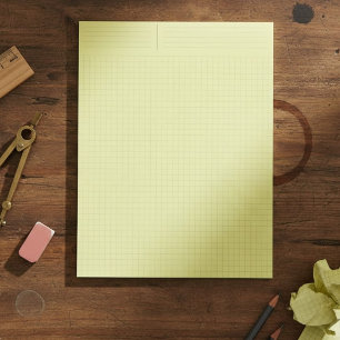 Gelb gelbes Ingenieur-Millimeterpapier-Notizbuch ( Notizblock