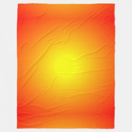 Gelb-gelbes Orangenrot-leuchtend fröhlich Fleecedecke