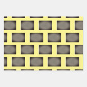 Gelb geometrisch geschenkpapier set (Vorderseite)