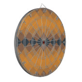 Gelb, geometrisch, lebhaft, abstrakt, trendig dartscheibe (Vorderseite Links)