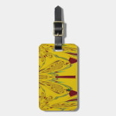 gelb gepäckanhänger (Vorderseite vertikal)