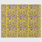 gelb geschenkpapier (Flach)