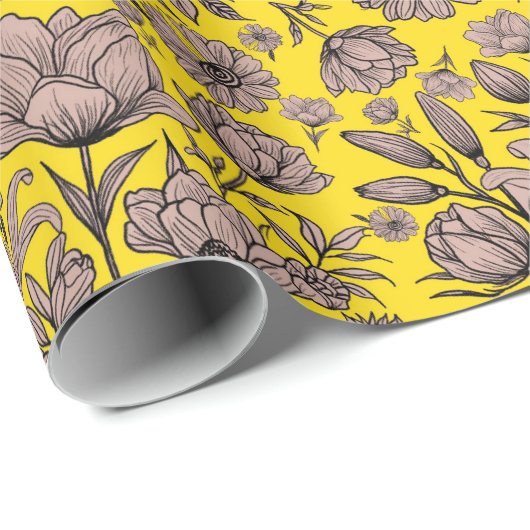 gelb geschenkpapier (Rolleneckpunkt)